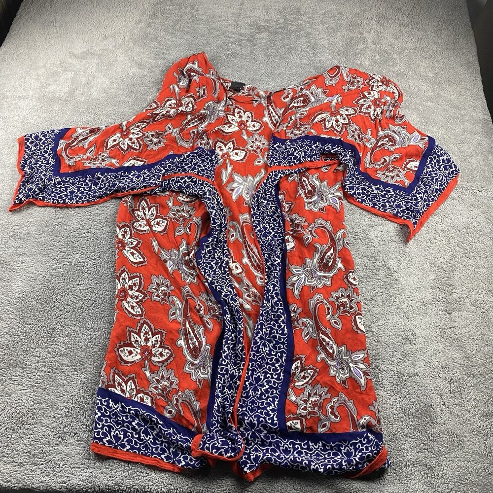 Express Floral Print Kimono Duster Cardigan Cover Up‎ Bohemian Womens One Size